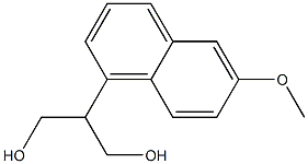 2-(6-Methoxynaphthalen-1-Yl)Propane-1,3-Diol 구조식 이미지