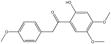 1-(2-Hydroxy-4,5-dimethoxyphenyl)-2-(4-methoxyphenyl)ethanone 구조식 이미지