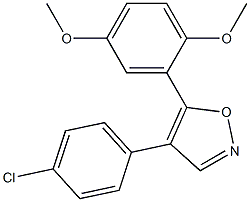 4-(4-chlorophenyl)-5-(2,5-dimethoxyphenyl)isoxazole 구조식 이미지