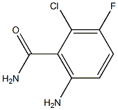 6-amino-2-chloro-3-fluorobenzamide 구조식 이미지