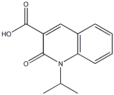 1-Isopropyl-2-oxo-1,2-dihydro-quinoline-3-carboxylic acid 구조식 이미지