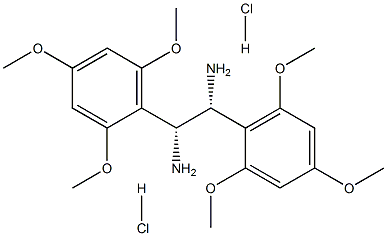 (R,R)-1,2-Bis(2,4,6-trimethoxyphenyl)-1,2-ethanediamine dihydrochloride 구조식 이미지