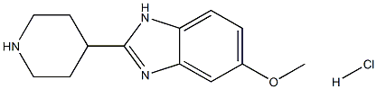 5-Methoxy-2-piperidin-4-yl-1H-benzoimidazole hydrochloride 구조식 이미지