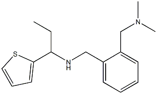 ({2-[(dimethylamino)methyl]phenyl}methyl)[1-(thiophen-2-yl)propyl]amine Structure