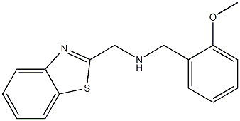 (1,3-benzothiazol-2-ylmethyl)[(2-methoxyphenyl)methyl]amine Structure