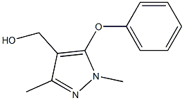 (1,3-dimethyl-5-phenoxy-1H-pyrazol-4-yl)methanol Structure