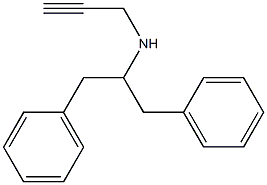 (1,3-diphenylpropan-2-yl)(prop-2-yn-1-yl)amine 구조식 이미지