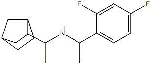 (1-{bicyclo[2.2.1]heptan-2-yl}ethyl)[1-(2,4-difluorophenyl)ethyl]amine Structure