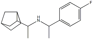 (1-{bicyclo[2.2.1]heptan-2-yl}ethyl)[1-(4-fluorophenyl)ethyl]amine Structure