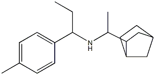 (1-{bicyclo[2.2.1]heptan-2-yl}ethyl)[1-(4-methylphenyl)propyl]amine Structure