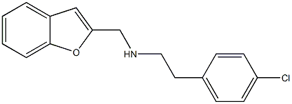 (1-benzofuran-2-ylmethyl)[2-(4-chlorophenyl)ethyl]amine 구조식 이미지