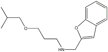 (1-benzofuran-2-ylmethyl)[3-(2-methylpropoxy)propyl]amine 구조식 이미지