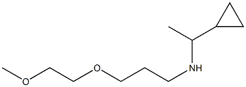 (1-cyclopropylethyl)[3-(2-methoxyethoxy)propyl]amine Structure