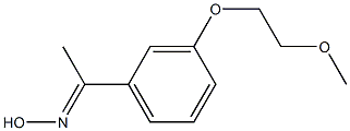 (1E)-1-[3-(2-methoxyethoxy)phenyl]ethanone oxime Structure