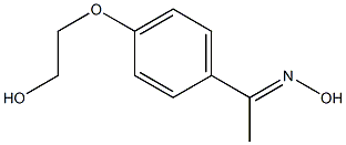 (1E)-1-[4-(2-hydroxyethoxy)phenyl]ethanone oxime Structure