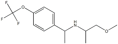 (1-methoxypropan-2-yl)({1-[4-(trifluoromethoxy)phenyl]ethyl})amine Structure