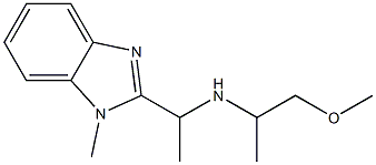 (1-methoxypropan-2-yl)[1-(1-methyl-1H-1,3-benzodiazol-2-yl)ethyl]amine 구조식 이미지