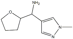 (1-methyl-1H-pyrazol-4-yl)(oxolan-2-yl)methanamine Structure