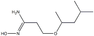 (1Z)-3-(1,3-dimethylbutoxy)-N'-hydroxypropanimidamide Structure