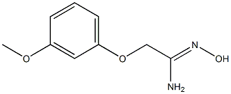 (1Z)-N'-hydroxy-2-(3-methoxyphenoxy)ethanimidamide 구조식 이미지