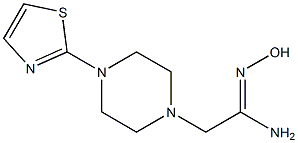 (1Z)-N'-hydroxy-2-[4-(1,3-thiazol-2-yl)piperazin-1-yl]ethanimidamide 구조식 이미지