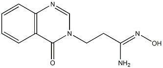 (1Z)-N'-hydroxy-3-(4-oxoquinazolin-3(4H)-yl)propanimidamide Structure