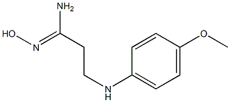 (1Z)-N'-hydroxy-3-[(4-methoxyphenyl)amino]propanimidamide 구조식 이미지