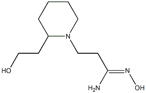 (1Z)-N'-hydroxy-3-[2-(2-hydroxyethyl)piperidin-1-yl]propanimidamide Structure