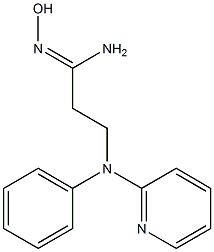 (1Z)-N'-hydroxy-3-[phenyl(pyridin-2-yl)amino]propanimidamide Structure