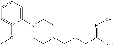 (1Z)-N'-hydroxy-4-[4-(2-methoxyphenyl)piperazin-1-yl]butanimidamide 구조식 이미지