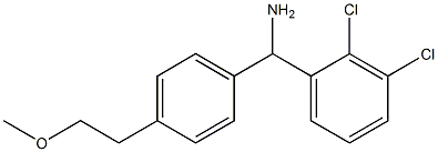 (2,3-dichlorophenyl)[4-(2-methoxyethyl)phenyl]methanamine Structure