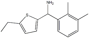 (2,3-dimethylphenyl)(5-ethylthiophen-2-yl)methanamine 구조식 이미지