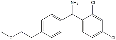 (2,4-dichlorophenyl)[4-(2-methoxyethyl)phenyl]methanamine Structure