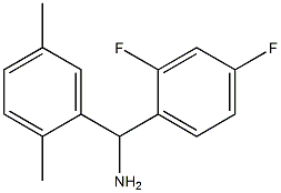 (2,4-difluorophenyl)(2,5-dimethylphenyl)methanamine 구조식 이미지