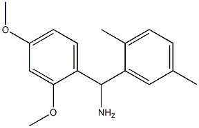 (2,4-dimethoxyphenyl)(2,5-dimethylphenyl)methanamine Structure