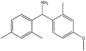 (2,4-dimethylphenyl)(4-methoxy-2-methylphenyl)methanamine 구조식 이미지