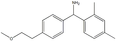 (2,4-dimethylphenyl)[4-(2-methoxyethyl)phenyl]methanamine Structure