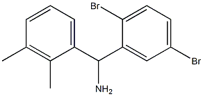 (2,5-dibromophenyl)(2,3-dimethylphenyl)methanamine Structure