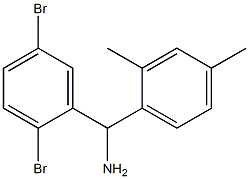 (2,5-dibromophenyl)(2,4-dimethylphenyl)methanamine 구조식 이미지