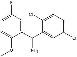 (2,5-dichlorophenyl)(5-fluoro-2-methoxyphenyl)methanamine Structure