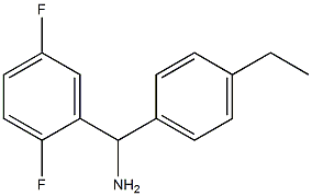 (2,5-difluorophenyl)(4-ethylphenyl)methanamine 구조식 이미지