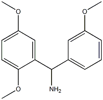 (2,5-dimethoxyphenyl)(3-methoxyphenyl)methanamine Structure