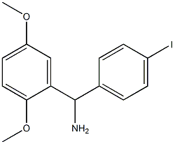 (2,5-dimethoxyphenyl)(4-iodophenyl)methanamine Structure