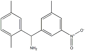 (2,5-dimethylphenyl)(3-methyl-5-nitrophenyl)methanamine Structure