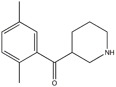 (2,5-dimethylphenyl)(piperidin-3-yl)methanone Structure