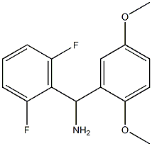 (2,6-difluorophenyl)(2,5-dimethoxyphenyl)methanamine Structure