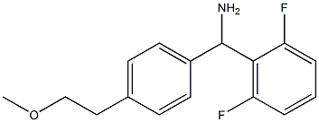 (2,6-difluorophenyl)[4-(2-methoxyethyl)phenyl]methanamine 구조식 이미지