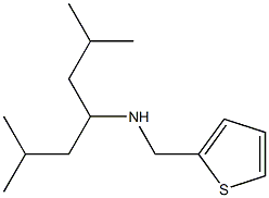 (2,6-dimethylheptan-4-yl)(thiophen-2-ylmethyl)amine Structure