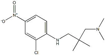 (2-{[(2-chloro-4-nitrophenyl)amino]methyl}-2-methylpropyl)dimethylamine 구조식 이미지