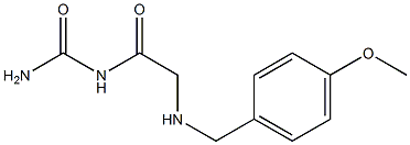 (2-{[(4-methoxyphenyl)methyl]amino}acetyl)urea Structure